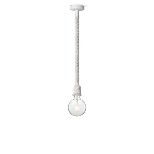 Home Sweet Home hanglamp wit Leonardo - G180 - dimbaar E27 helder