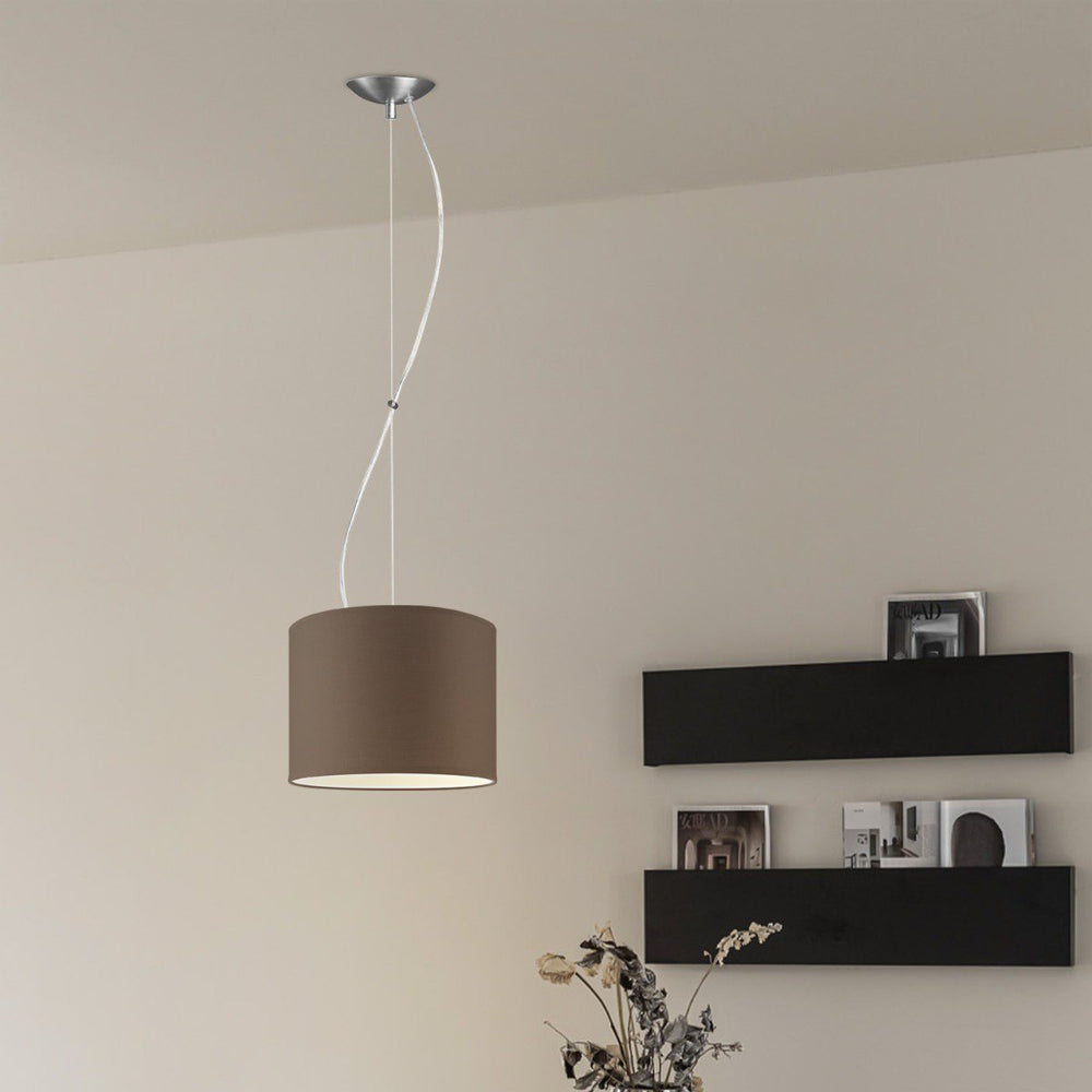 Home Sweet Home hanglamp Deluxe met lampenkap, E27, taupe, 25cm