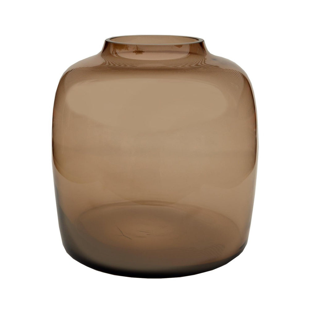 Vaas glas - M - H25 W25 - Bartica - Taupe