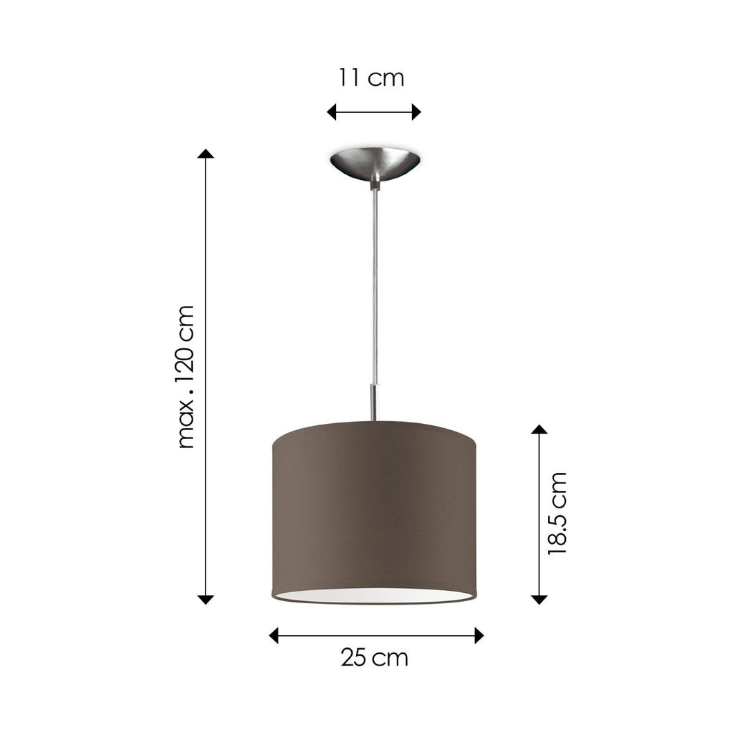 Home Sweet Home hanglamp Tube Deluxe, E27, taupe, 25cm