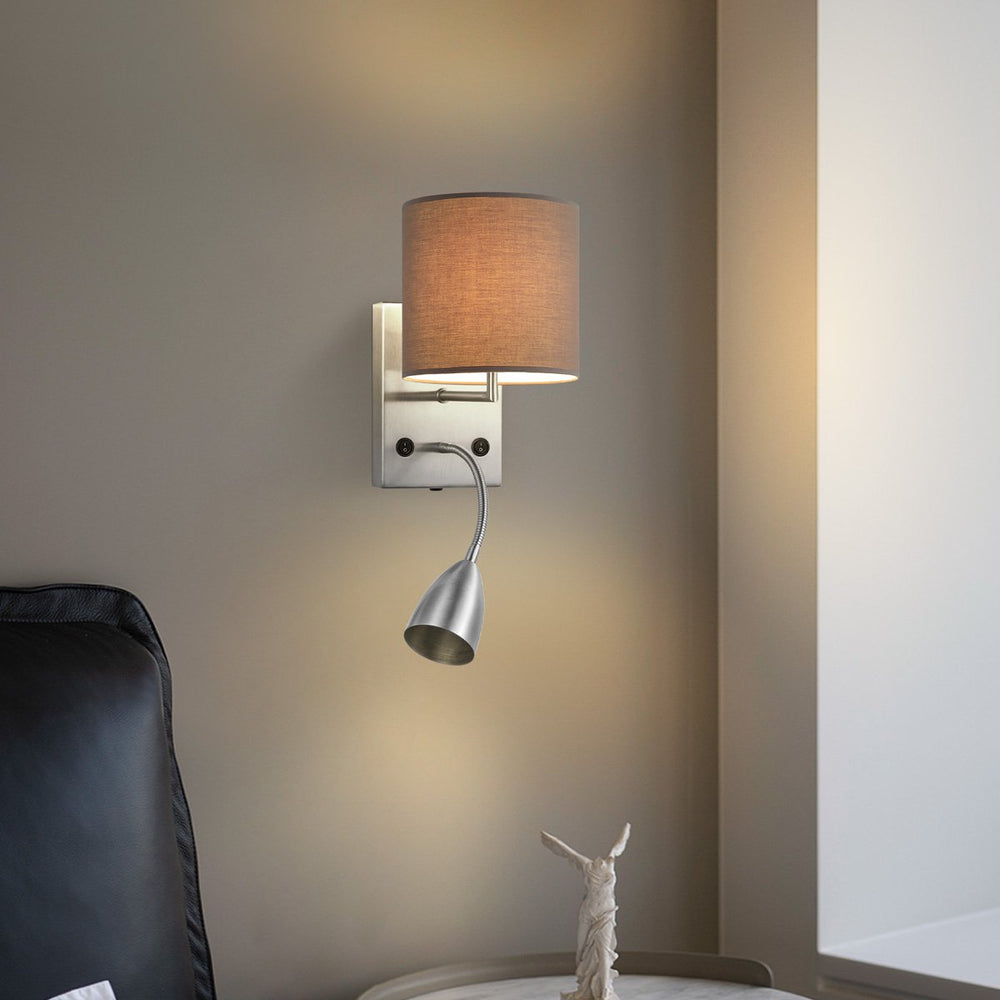 Home Sweet Home Wandlamp - Read, LED Leeslamp, E27, antraciet 16cm