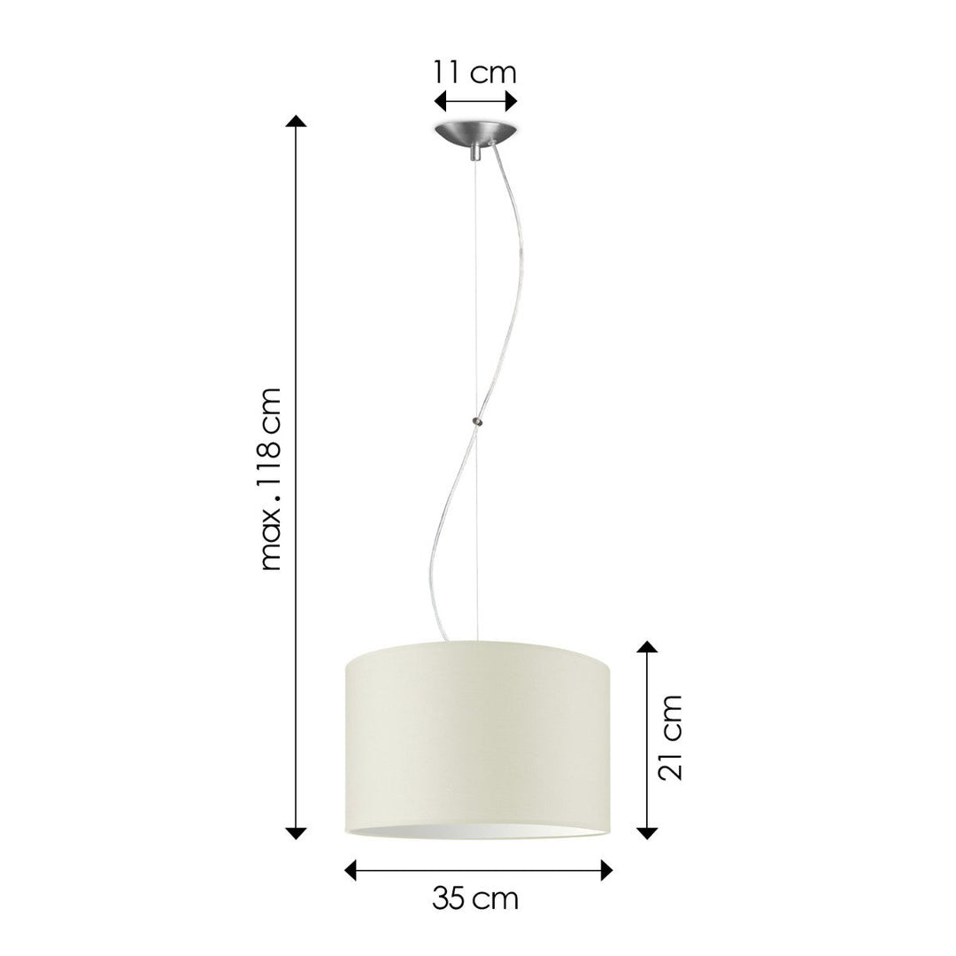 Home Sweet Home hanglamp Deluxe met lampenkap, E27, warm wit, 35cm