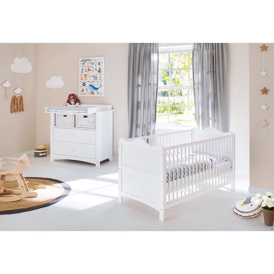 Startset 'Florentina' breed
2 delen: ledikant, brede commode