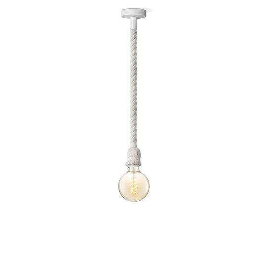 Home Sweet Home hanglamp wit Leonardo Spiraal G260 dimbaar E27 amber