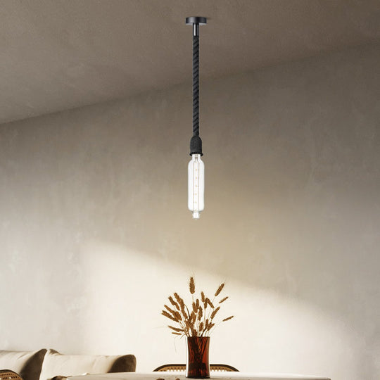 Home Sweet Home hanglamp zwart Leonardo Tube G78 dimbaar E27 helder