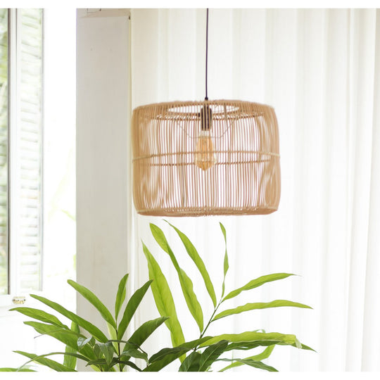 Rotanlamp | Boho lampenkap | Hanglamp LIKU (2 maten)