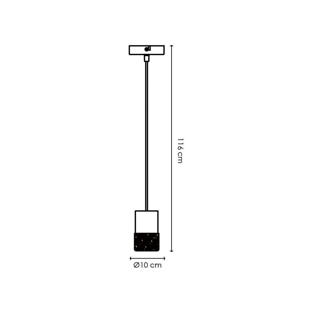 Home Sweet Home Hanglamp Furdy - hout - 10x10x116cm