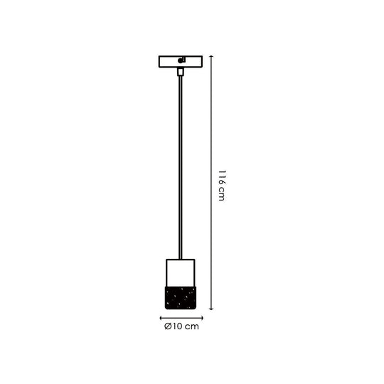 Home Sweet Home Hanglamp Furdy - hout - 10x10x116cm