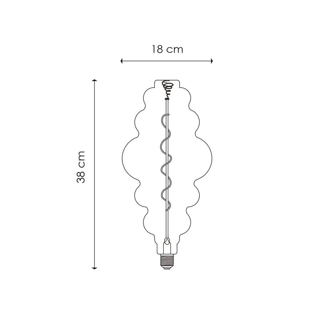 Home Sweet Home dimbare Led Cloud Spiraal E27 4W 280lm 2700k Amber