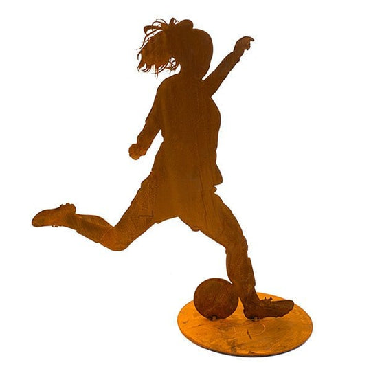 Patina voetballer | Decoratief voetbalfiguur