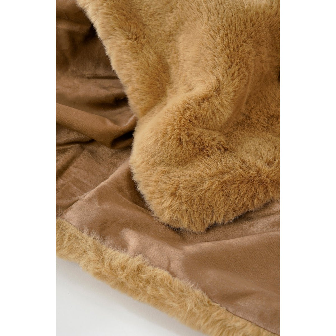 Bronte Fleece Deken - L200 x B150 cm - Lichtbruin