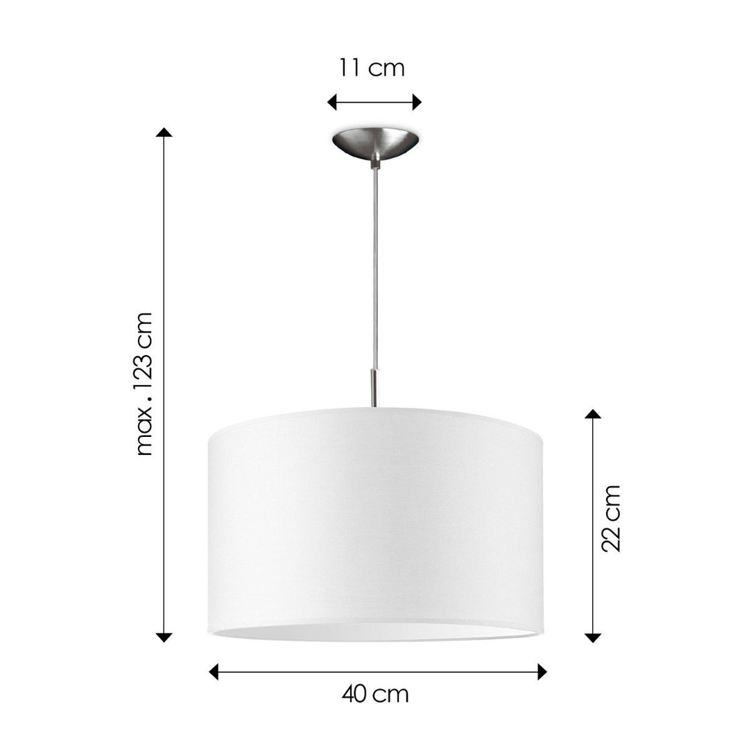 Home Sweet Home hanglamp Tube Deluxe, E27, wit, 40cm