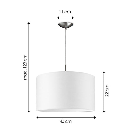 Home Sweet Home hanglamp Tube Deluxe, E27, wit, 40cm