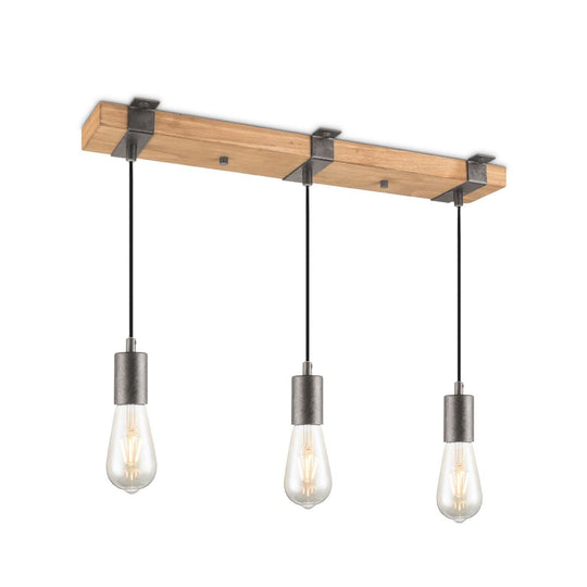 Home Sweet Home Hanglamp Denton - hout - 57x14x140cm