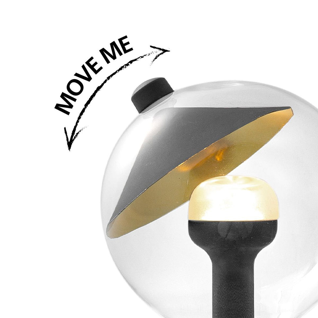 Home Sweet Home LED lamp Cone zwart-goud G80 E27 3W 220Lm 2700K