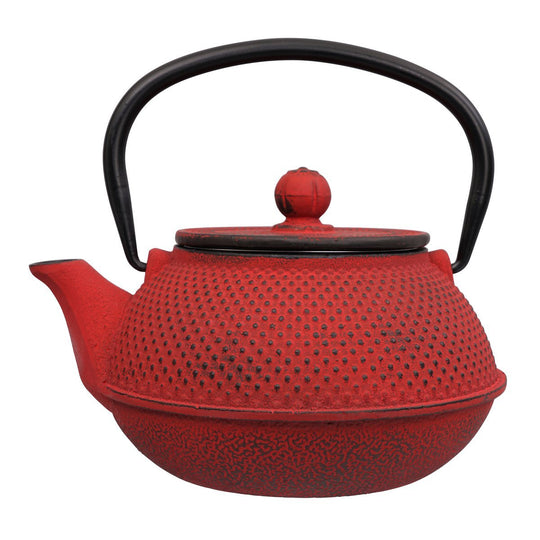 Teaclassix Gietijzeren Theeset Arare 0,80 ltr, Giftbox, Japans Rood