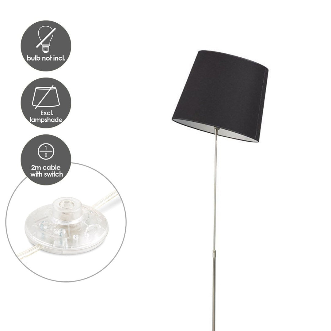 Home Sweet Home Moderne Vloerlamp - Crooked - Staande Lamp - Zwart