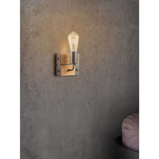 Home Sweet Home Industri?le Wandlamp Denton | 15/11/13cm | Antraciet