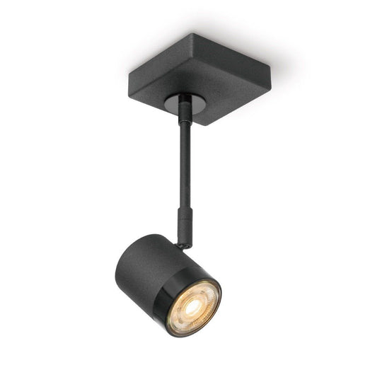 Home Sweet Home LED Opbouwspot Manu - incl. dimbare LED lamp - zwart