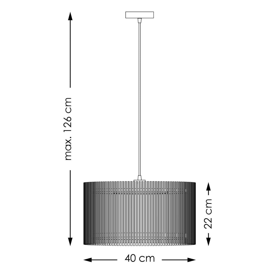 Home Sweet Home Bohemien Hanglamp Bamboe kap Ø40 x 126 cm (B X H)