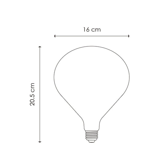 Home Sweet Home dimbare LED Globe Milky E27 6W 510Lm 2700K Goud