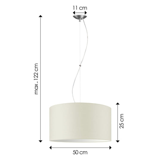 Home Sweet Home hanglamp Deluxe met lampenkap, E27, warm wit, 50cm