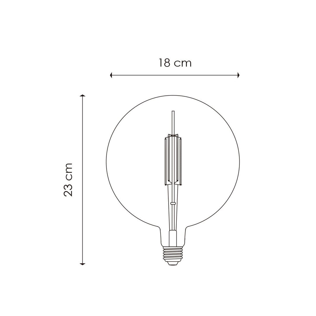 Home Sweet Home dimbare LED Carbon C E27 G180 4W 120Lm 1800K Rook