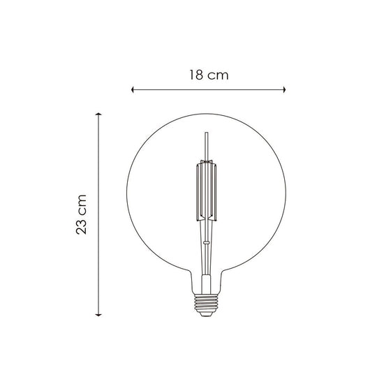 Home Sweet Home dimbare LED Carbon C E27 G180 4W 120Lm 1800K Rook