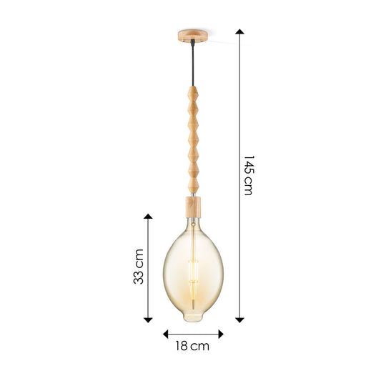 Home Sweet Home hanglamp Dana Ovaal - LED lamp - dimbaar E27 amber