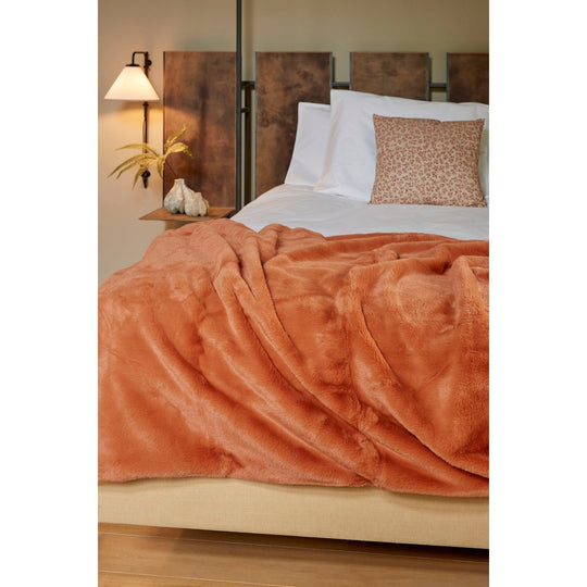 Bronte Fleece Deken - L200 x B150 cm - Oranje