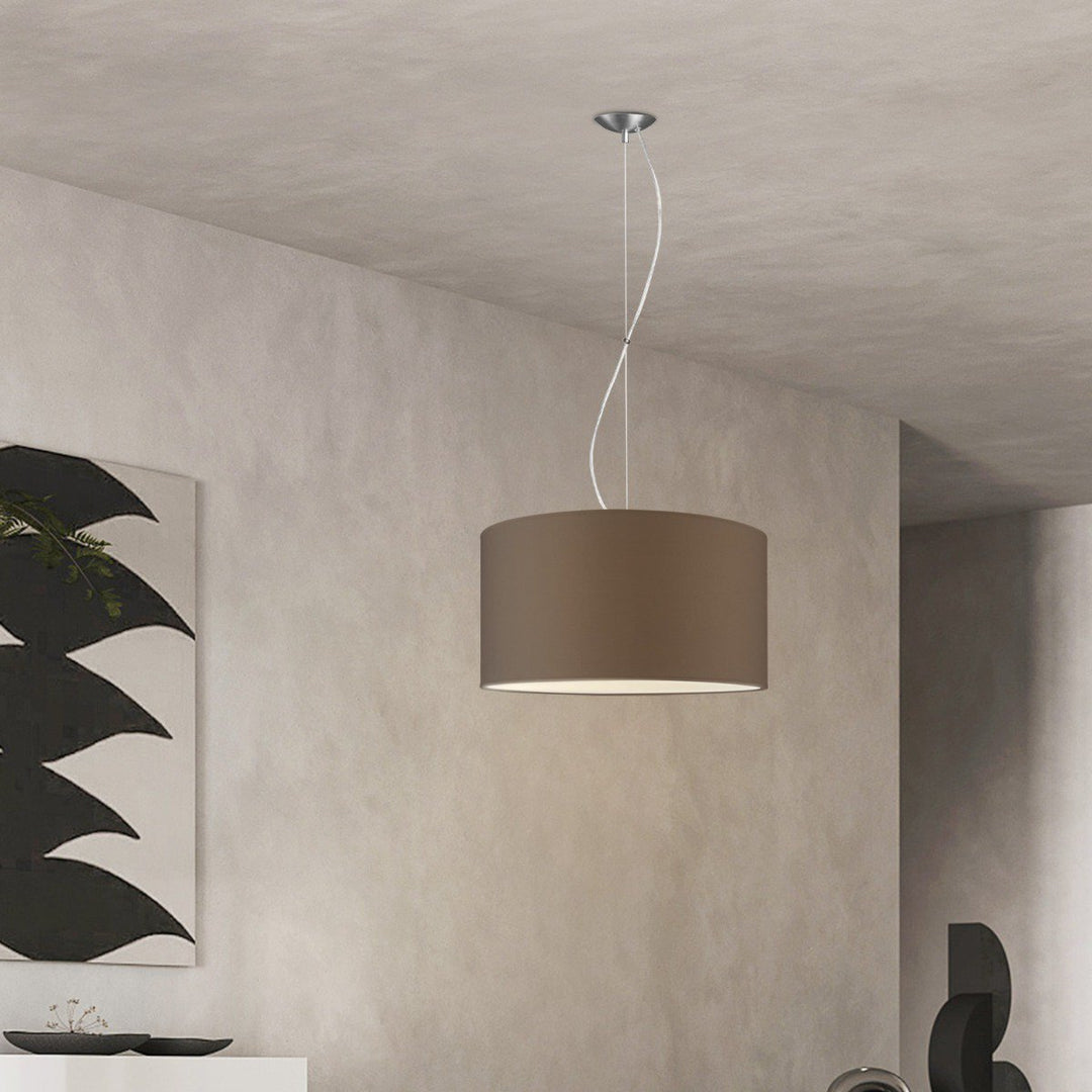 Home Sweet Home hanglamp Deluxe met lampenkap, E27, taupe, 50cm