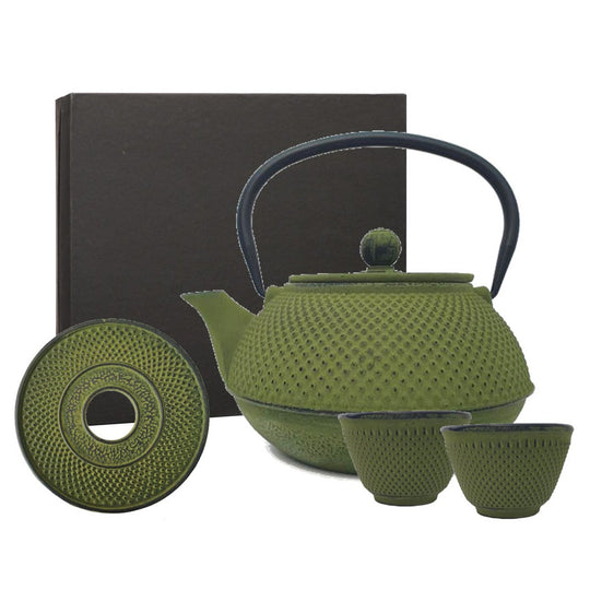 Teaclassix Gietijzeren Theeset Arare 0,80 ltr, Giftbox, Groen