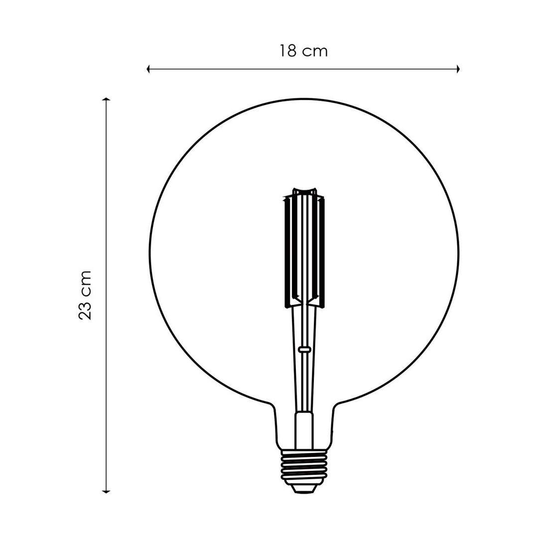 Home Sweet Home dimbare LED Carbon C E27 G180 4W 440Lm 3000K Helder