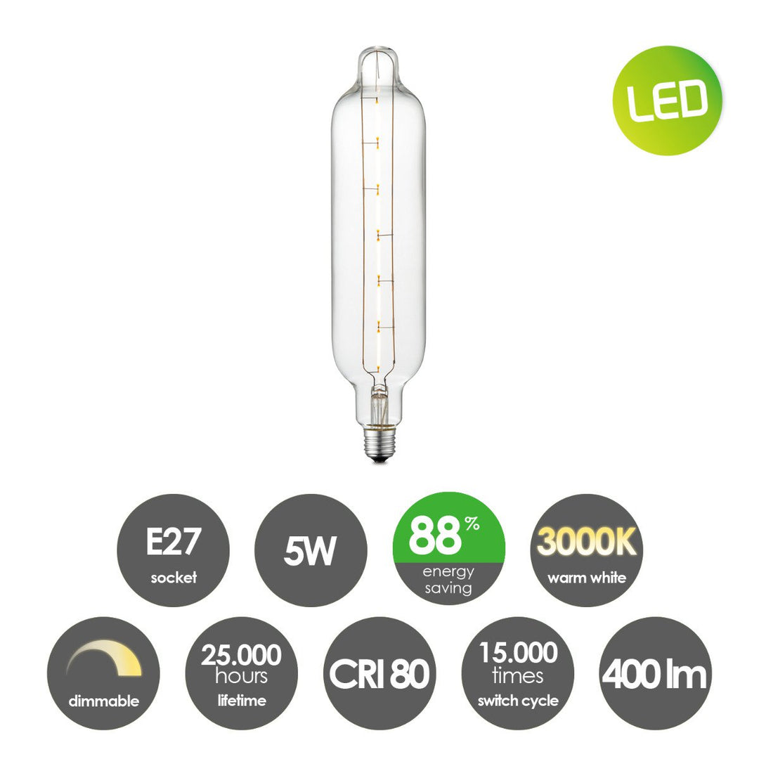 Home Sweet Home dimbare LED Carbon D E27 G78 5W 400Lm 3000K Helder