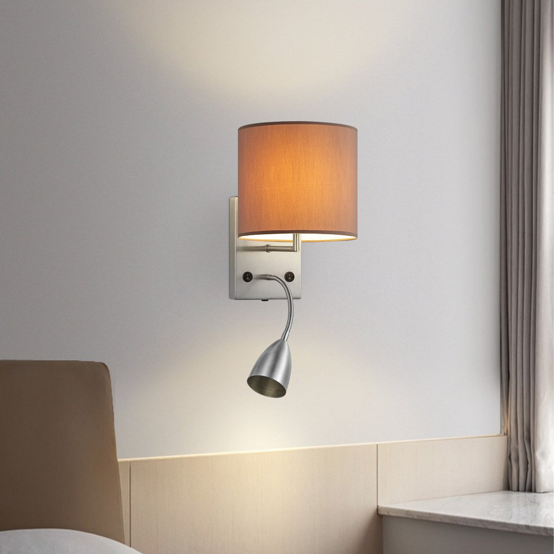 Home Sweet Home Wandlamp - Read, LED Leeslamp, E27, taupe 20cm