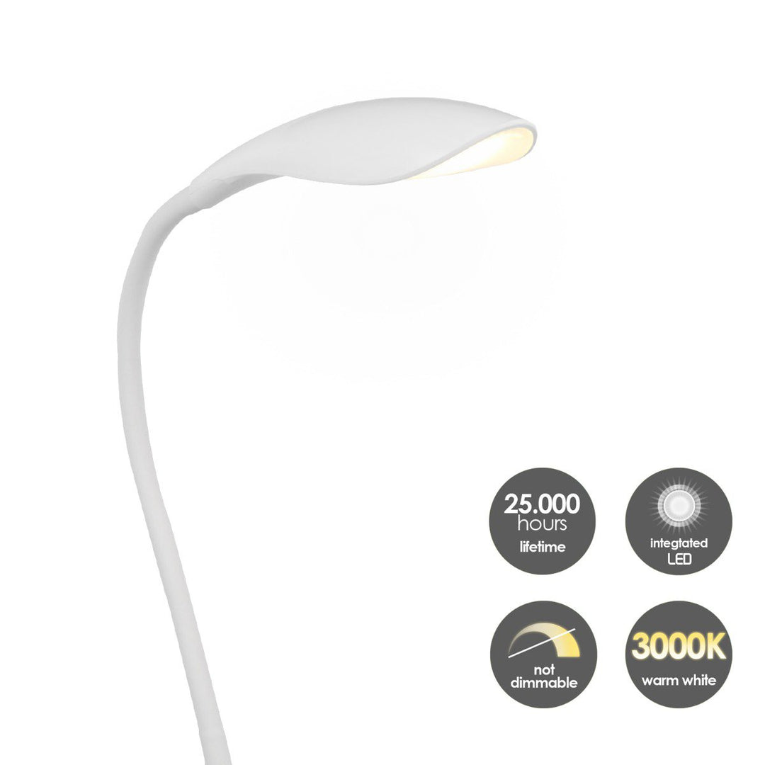 Home Sweet Home - Wing Led Bureaulamp 4W Wit - Verstelbare