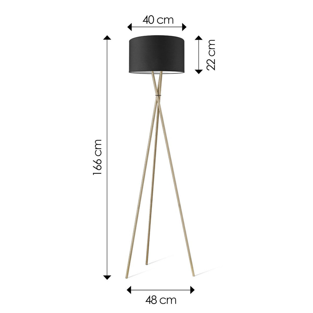 Home Sweet Home vloerlamp Bling-Legs Brons-Zwart-40cm