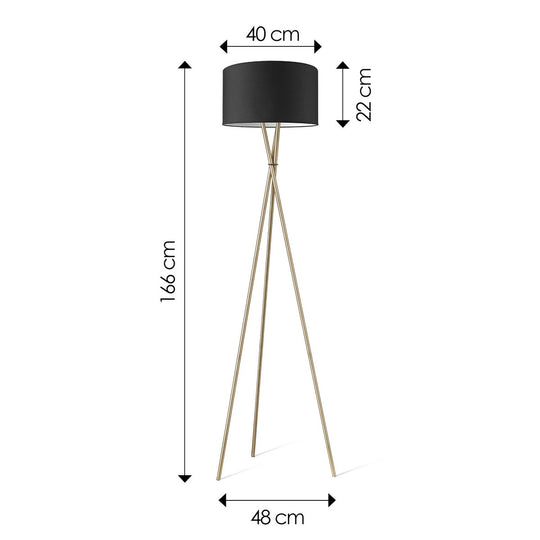 Home Sweet Home vloerlamp Bling-Legs Brons-Zwart-40cm