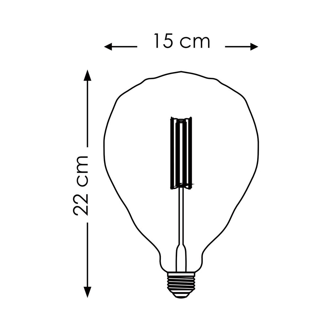 Home Sweet Home dimbare LED Globe Deco E27 G125 4W 400Lm 2700K Amber