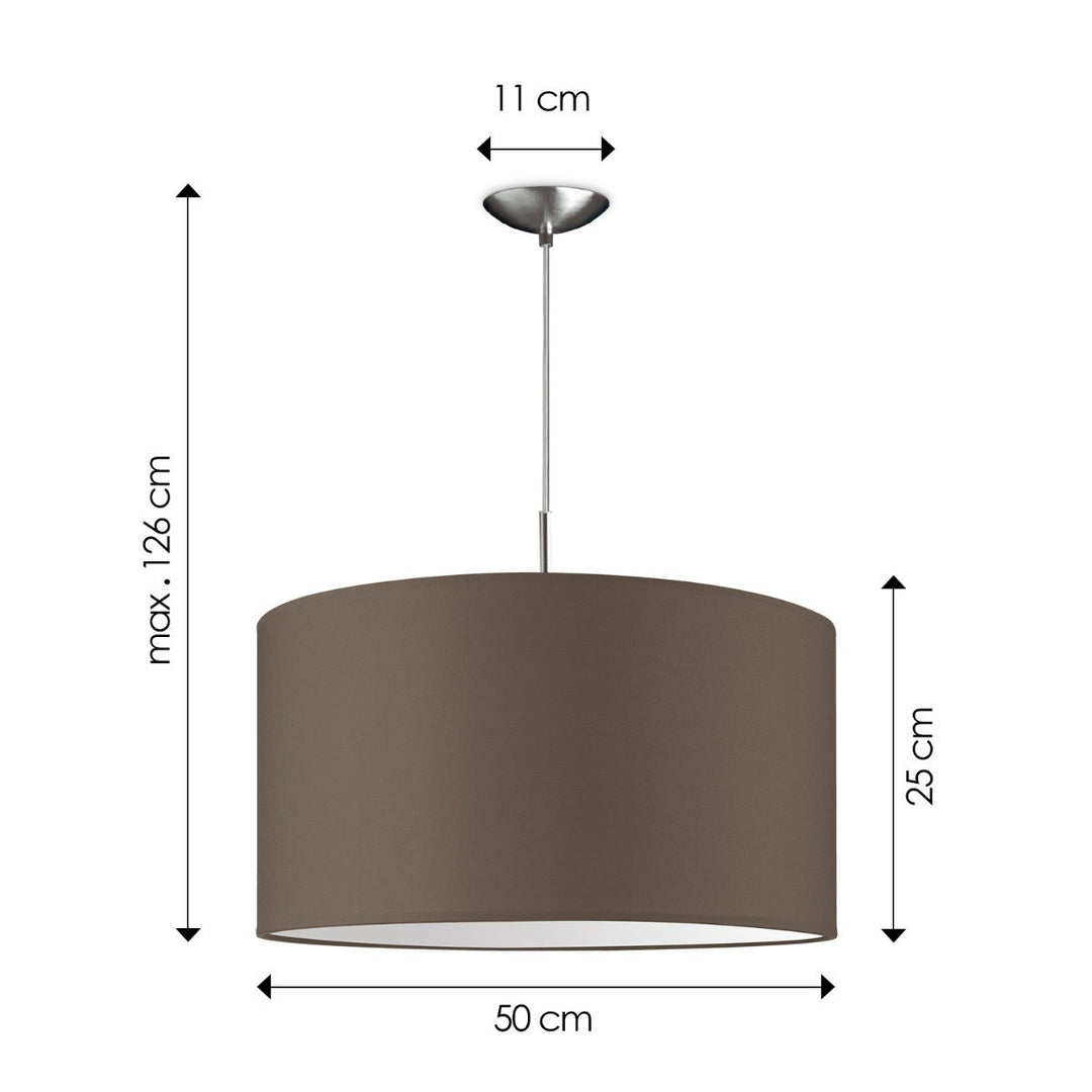 Home Sweet Home hanglamp Tube Deluxe, E27, taupe, 50cm