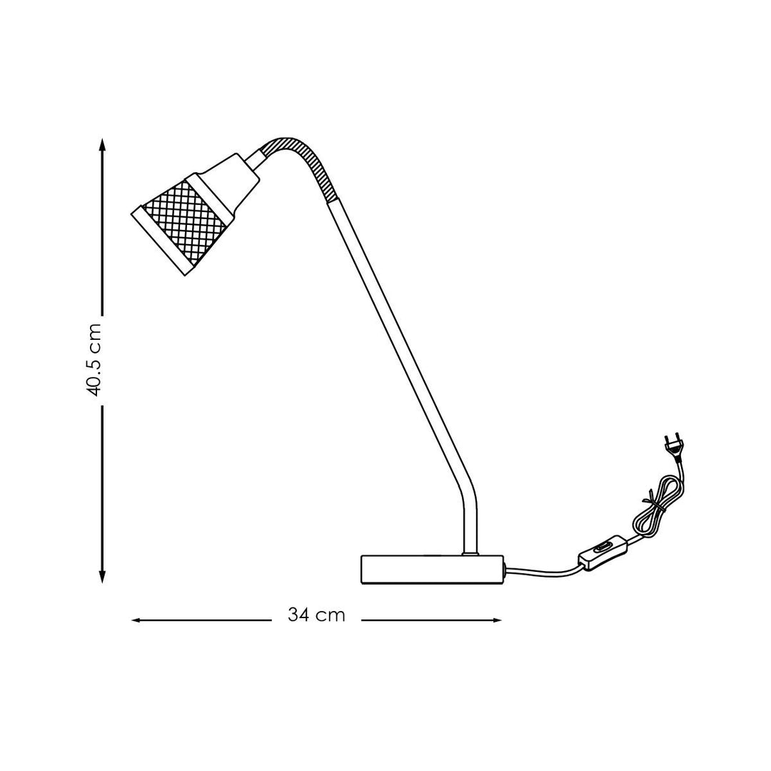 Home Sweet Home Tafellamp Solo - Brons - 34/34/40.5cm - Bedlampje