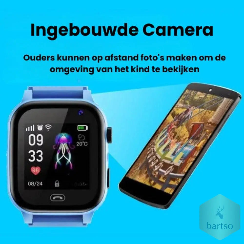 Bestverkochte Bartso Kinder Smartwatch 2025 – Beveilig je kind met SOS-functie & bel/chat direct – Slechts beperkte
