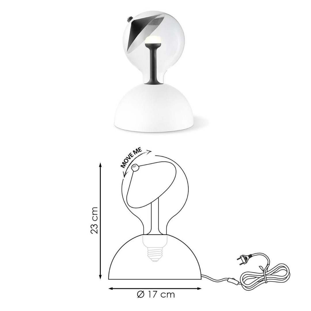 Home Sweet Home Hanglamp Move Me - Bumb Cone 5.5W 2700K wit-zwart