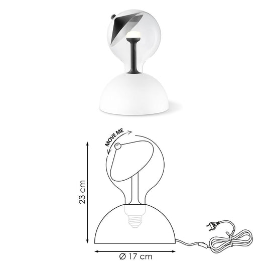 Home Sweet Home Hanglamp Move Me - Bumb Cone 5.5W 2700K wit-zwart