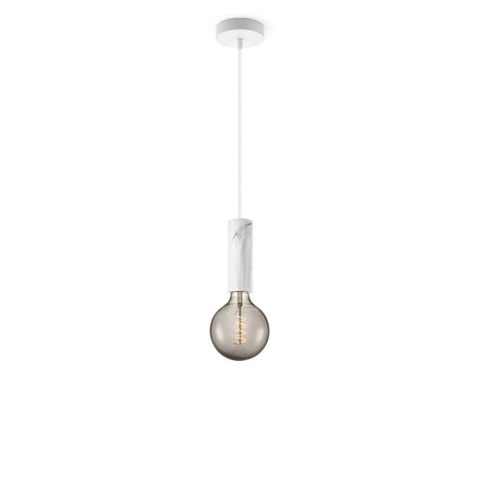 Home Sweet Home hanglamp Marmer Saga Spiraal - G125 - dimbaar E27 rook