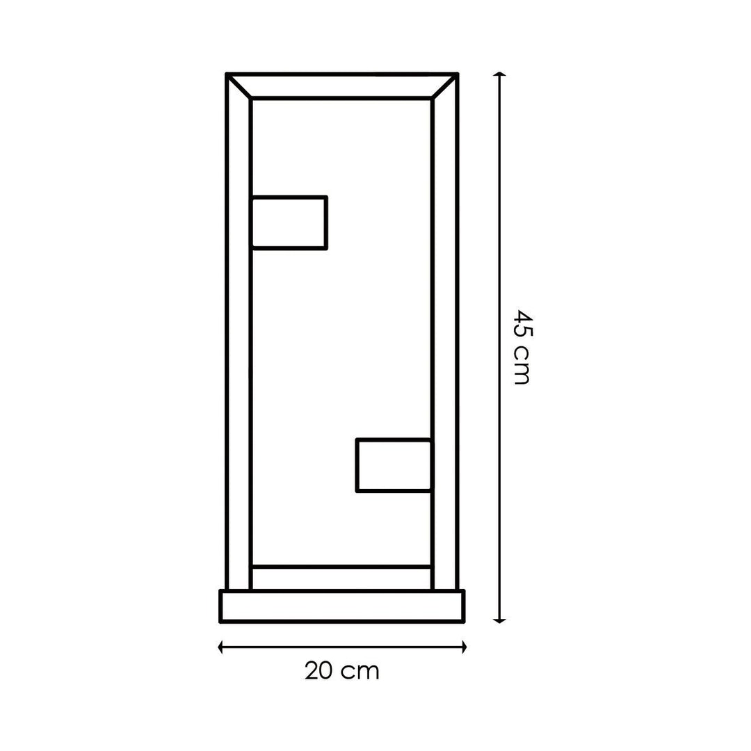 Home Sweet Home Moderne tafellamp Preto - Zwart - 20/10/45cm