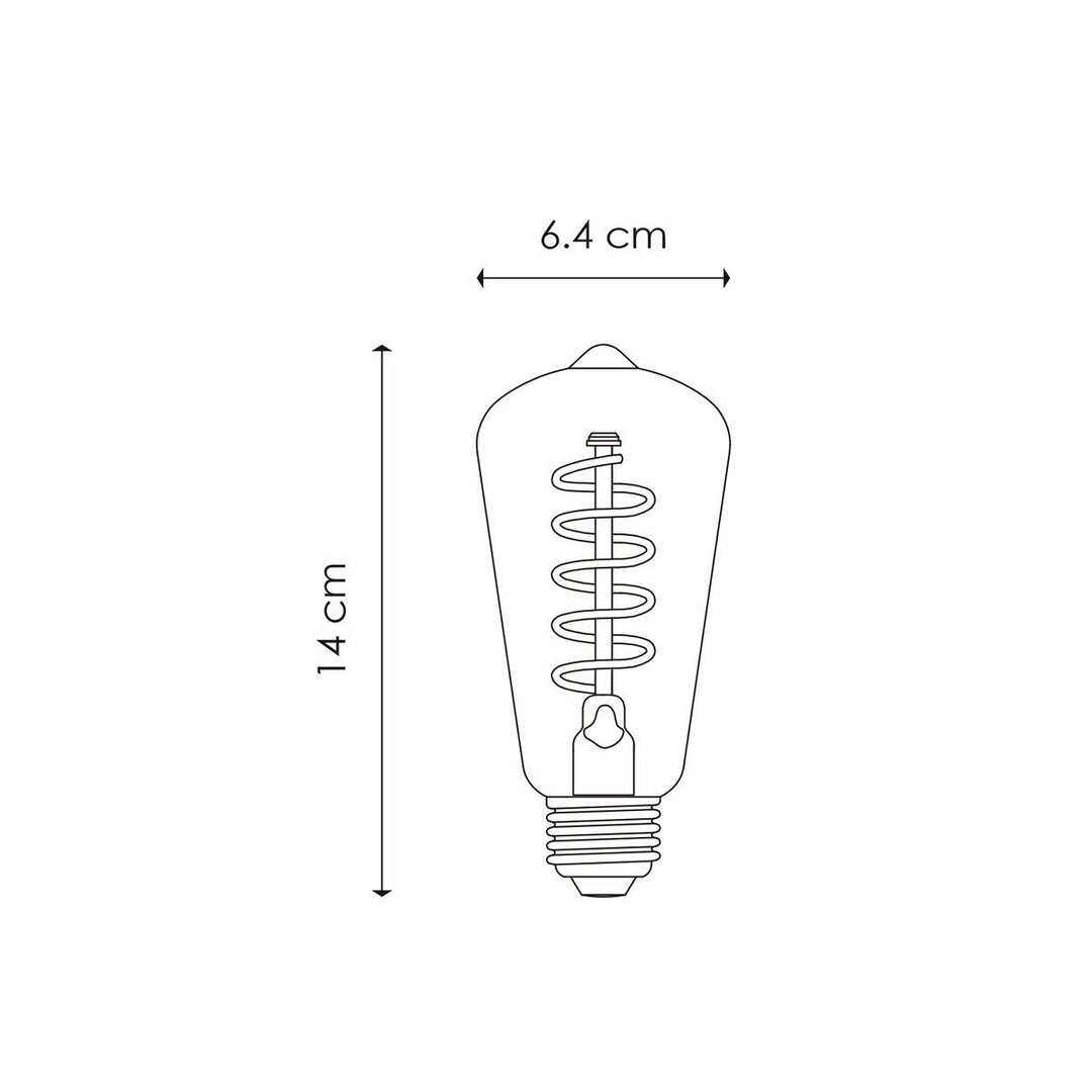 Home Sweet Home dimbare Led Drop Spiraal E27 4W 280Lm 2700K Helder