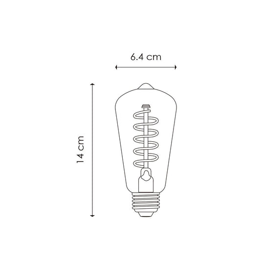 Home Sweet Home dimbare Led Drop Spiraal E27 4W 280Lm 2700K Helder