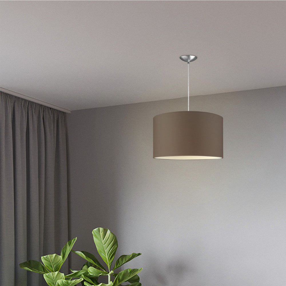 Home Sweet Home hanglamp Bling met lampenkap, E27, taupe, 40cm