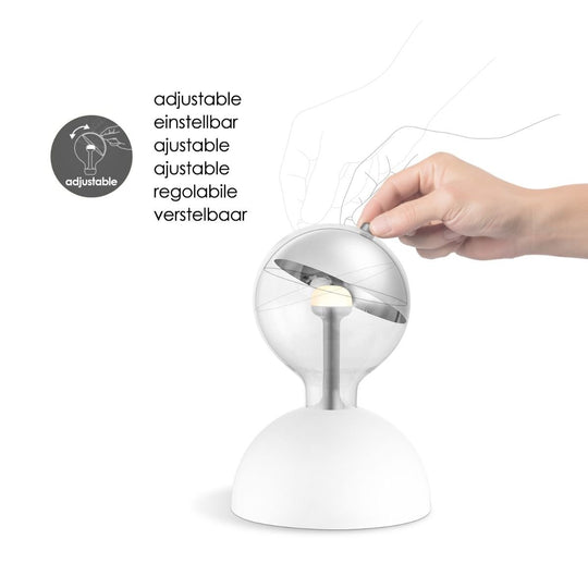 Home Sweet Home Hanglamp Move Me - Bumb Sphere 5.5W 2700K wit-zilver